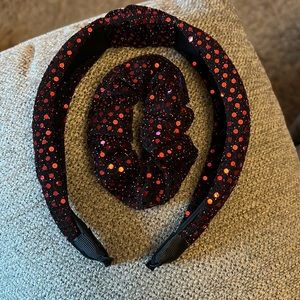 Red glitter headband & Scrunchie!